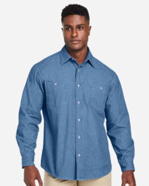 Harriton Unisex Denim Shirt Jacket - Image 10