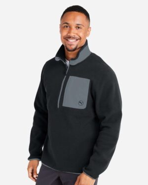 Puma Golf Men's Fleece Quarter-Zip Pullover - Image 11