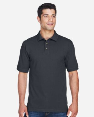Harriton Men's Tall Cotton Pique Polo - Image 3
