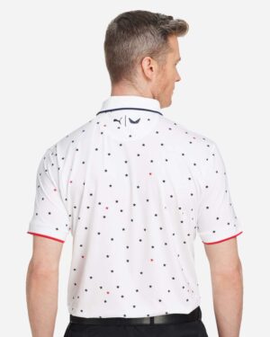 Puma Golf Men's Volition Skylight Patriotic Polo - Image 6