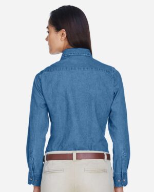 Harriton Women's Denim Shirt - Image 10