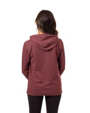 econscious Women's Heathered Full-Zip Hooded Sweatshirt - Image 3