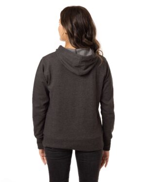 econscious Women's Heathered Full-Zip Hooded Sweatshirt - Image 6