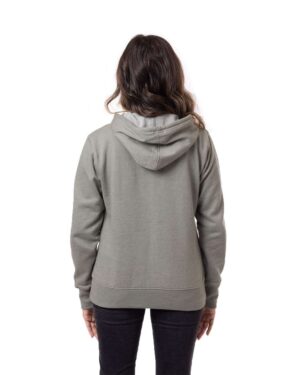 econscious Women's Heathered Full-Zip Hooded Sweatshirt - Image 9