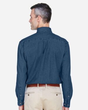 Harriton Men's Tall Denim Shirt - Image 5