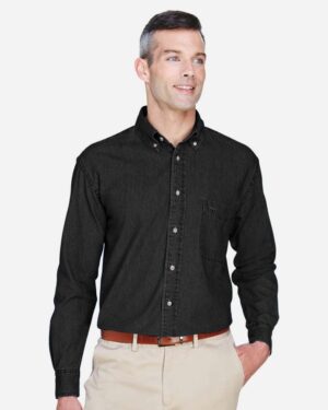 Harriton Men's Tall Denim Shirt - Image 13