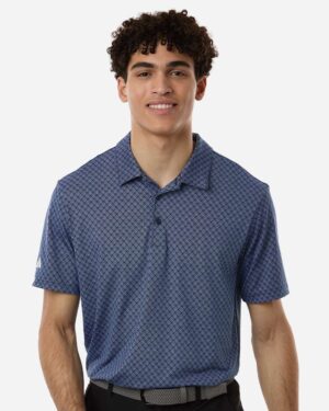 Adidas Men's 4-Way Stretch Printed Polo - Image 10
