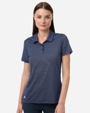 Adidas Women's 4-Way Stretch Printed Polo - Image 7