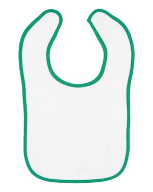 Rabbit Skins Infant Contrast Trim Terry Bib - Image 5