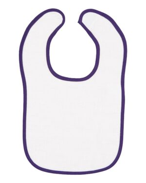 Rabbit Skins Infant Contrast Trim Terry Bib - Image 10