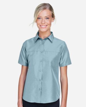 Harriton Women's Key West Short Sleeve Performance Staff Shirt - Image 6