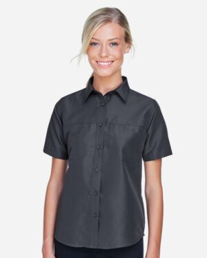 Harriton Women's Key West Short Sleeve Performance Staff Shirt - Image 10