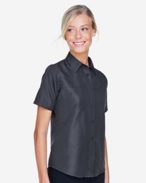 Harriton Women's Key West Short Sleeve Performance Staff Shirt - Image 11
