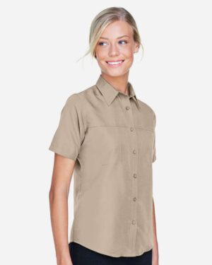 Harriton Women's Key West Short Sleeve Performance Staff Shirt - Image 15