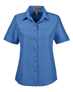 Harriton Women's Key West Short Sleeve Performance Staff Shirt - Image 21