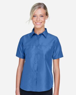 Harriton Women's Key West Short Sleeve Performance Staff Shirt - Image 22