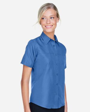 Harriton Women's Key West Short Sleeve Performance Staff Shirt - Image 23