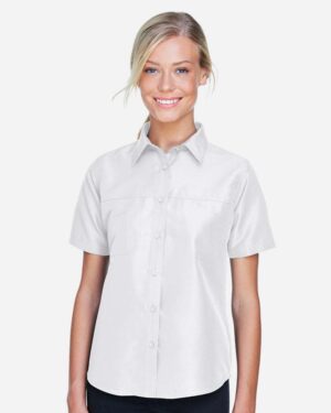Harriton Women's Key West Short Sleeve Performance Staff Shirt - Image 26