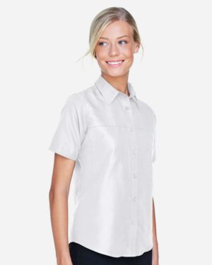 Harriton Women's Key West Short Sleeve Performance Staff Shirt - Image 27