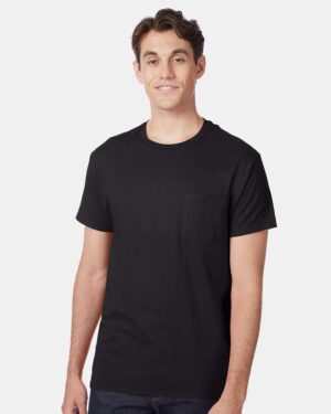 Hanes Men's Authentic Pocket T-Shirt - Image 7
