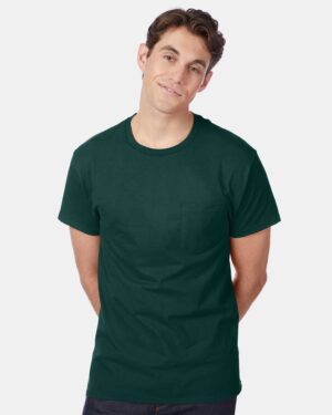 Hanes Men's Authentic Pocket T-Shirt - Image 16