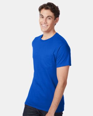 Hanes Men's Authentic Pocket T-Shirt - Image 29