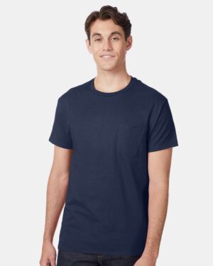 Hanes Men's Authentic Pocket T-Shirt - Image 37