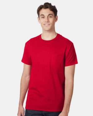Hanes Men's Authentic Pocket T-Shirt - Image 22