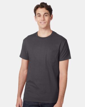 Hanes Men's Authentic Pocket T-Shirt - Image 47