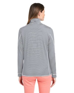 vineyard vines Women's Microstripe Sankaty Half-Zip Pullover - Image 18