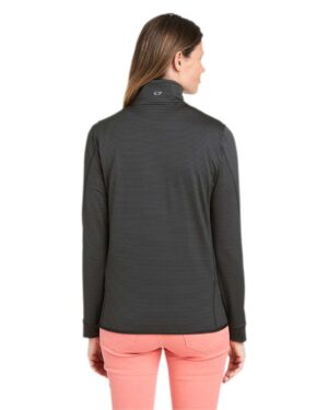 vineyard vines Women's Microstripe Sankaty Half-Zip Pullover - Image 24