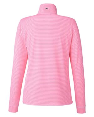 vineyard vines Women's Microstripe Sankaty Half-Zip Pullover - Image 26