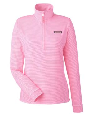 vineyard vines Women's Microstripe Sankaty Half-Zip Pullover - Image 25