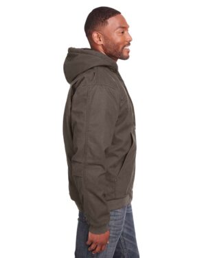 Berne Apparel Men's Tall Heartland Washed Cotton Duck Hooded Jacket - Image 13