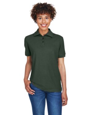 UltraClub Women's Whisper Pique Polo - Image 5