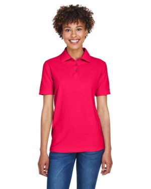UltraClub Women's Whisper Pique Polo - Image 10