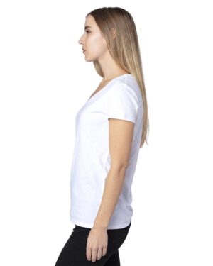 Threadfast Apparel Women's Ultimate CVC V-Neck T-Shirt - Image 3