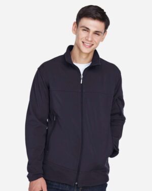 North End Men's Three Layer Fleece Performance Soft Shell Jacket - Image 8