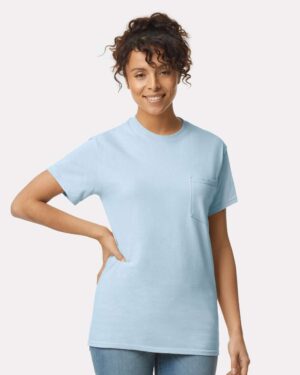 Gildan Unisex Ultra Cotton® Pocket T-Shirt - Image 28