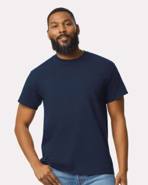 Gildan Unisex Ultra Cotton® Pocket T-Shirt - Image 40