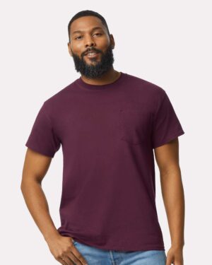 Gildan Unisex Ultra Cotton® Pocket T-Shirt - Image 34