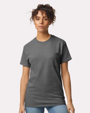 Gildan Unisex Ultra Cotton® Pocket T-Shirt - Image 16