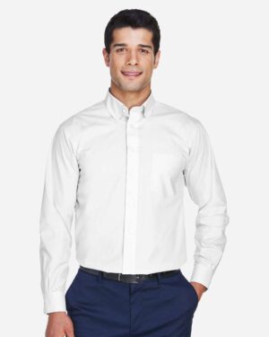 Devon & Jones Men's Crown Collection® Broadcloth Woven Dress Shirt - Image 33