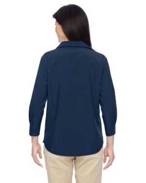 Harriton Women's Paradise Three-Quarter Pullover Sleeve Performance Shirt - Image 3