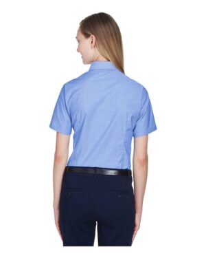 Harriton Women's Stain-Release Short Sleeve Oxford Shirt - Image 5
