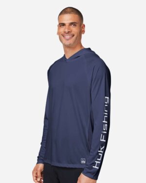 HUK Men's LoPro Pursuit Long Sleeve Hooded T-Shirt - Image 23