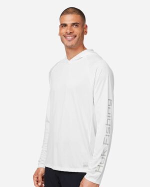 HUK Men's LoPro Pursuit Long Sleeve Hooded T-Shirt - Image 29