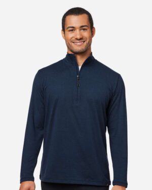 Glyder Men's Fairway Marbled Jersey Quarter-Zip Pullover - Image 4