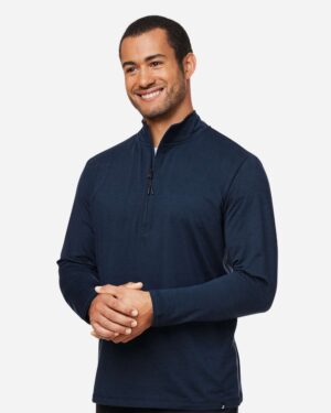 Glyder Men's Fairway Marbled Jersey Quarter-Zip Pullover - Image 5