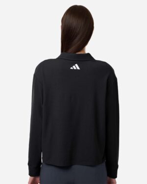 Adidas Women's Beyond Long Sleeve Loose Polo - Image 6